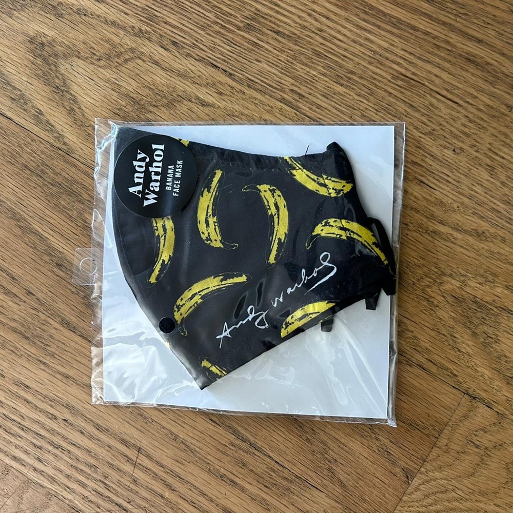 Andy Warhol Banana Face Mask